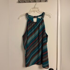 Colorful Geometric Patterned Top